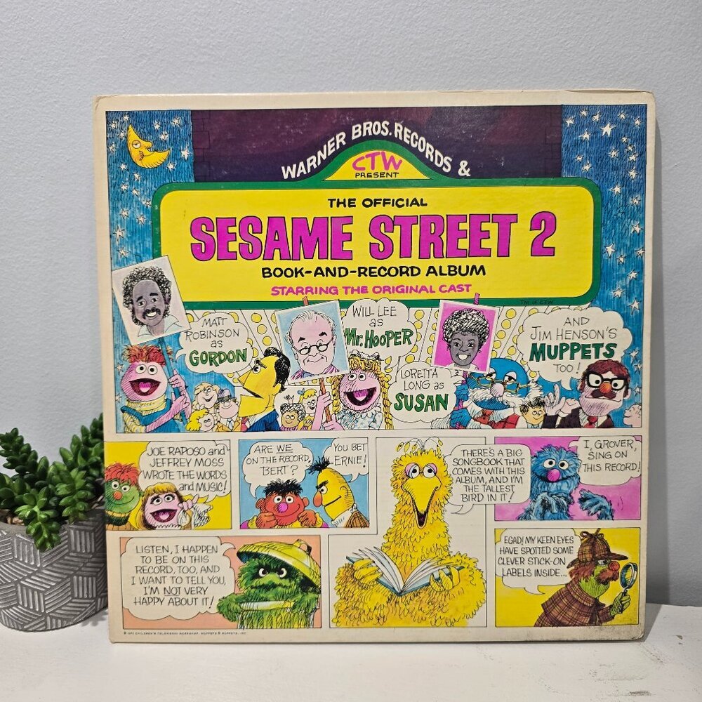 Sesame Street 2 - The Official Sesame Street Book‑and‑Record Album, Vinyl, 1971​